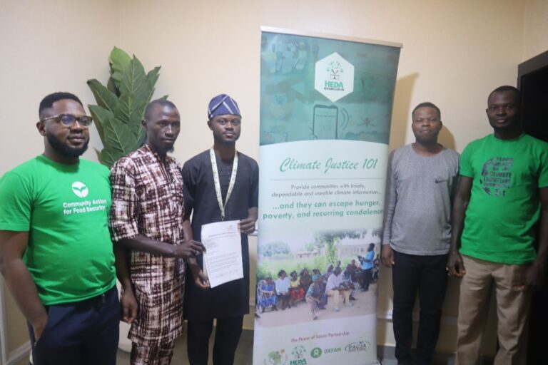 Climate-Smart Agriculture: HEDA Partners with Fresh FM Osogbo to Empower Farmers with Climate Information